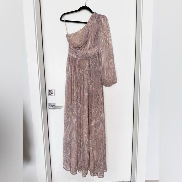 Line & Dot Gianni One Shoulder Maxi Dress Paisley Print - Picture 4 of 11